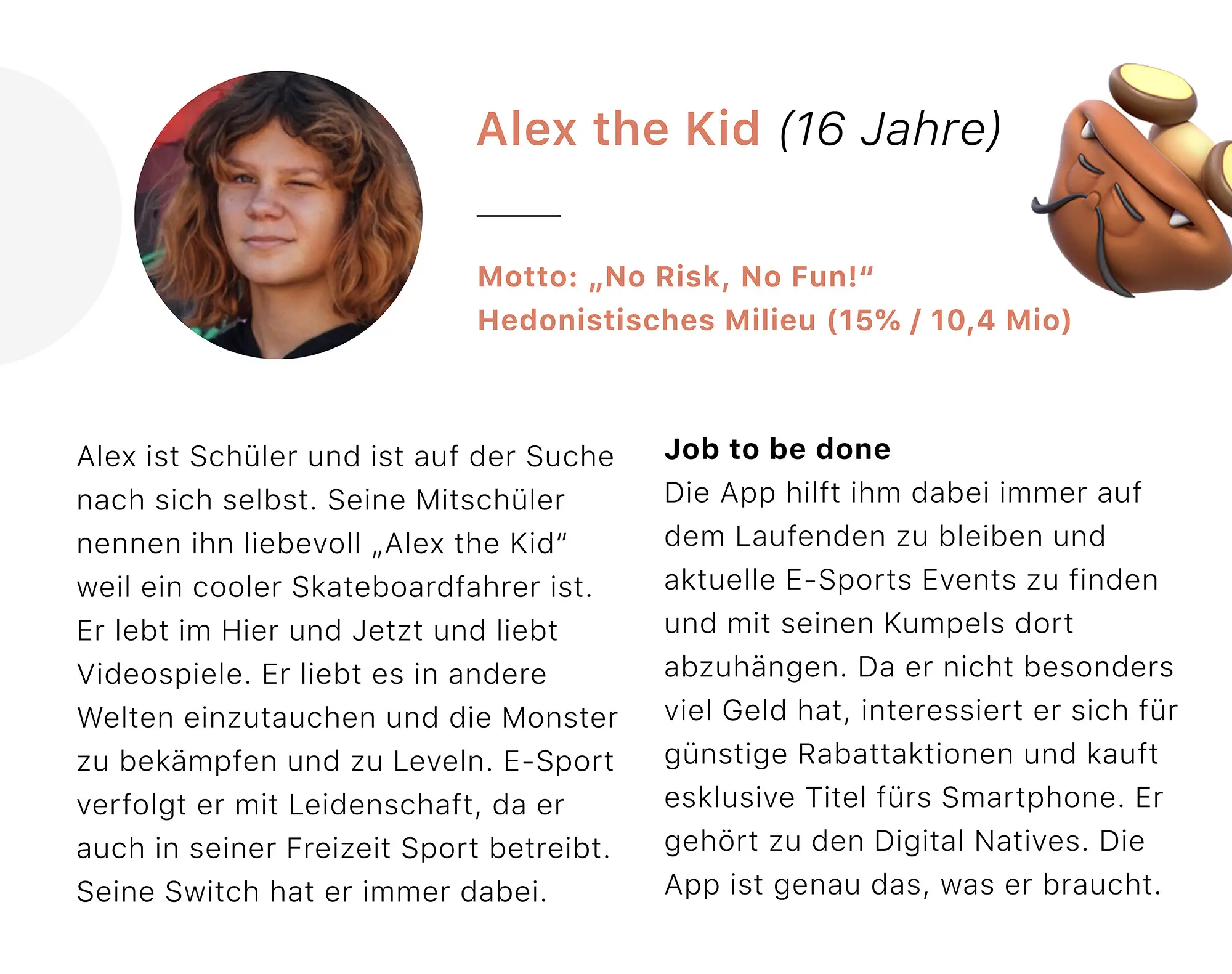 Persona Alex: Junger Gamer